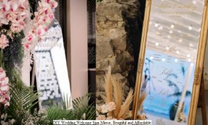 DIY Wedding Welcome Sign Mirror